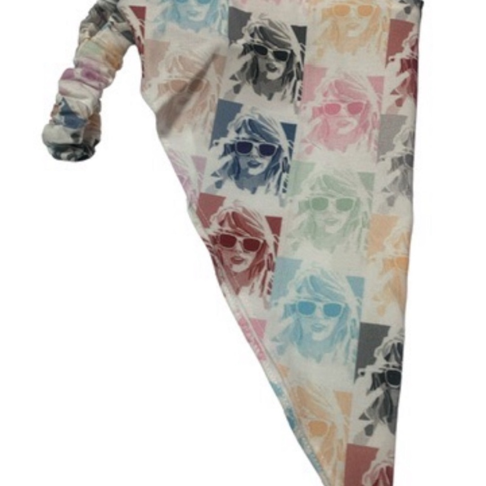 Swifties colorful 70’s style head scarf hand made USA cotton concert festivals